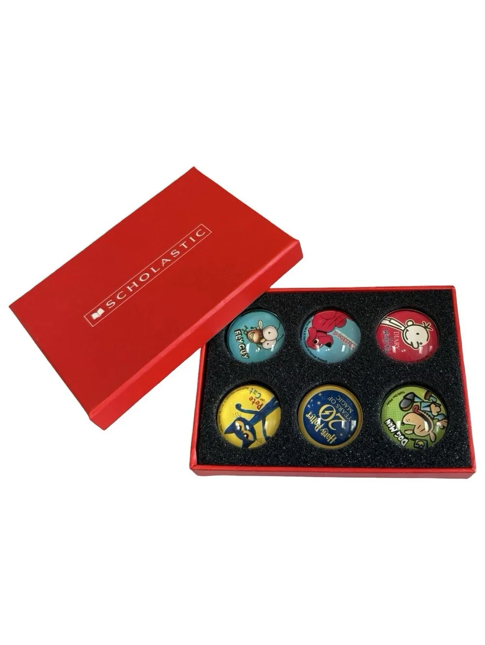 2018 Scholastic Book Club 6 Piece Magnet Set Teacher Gift